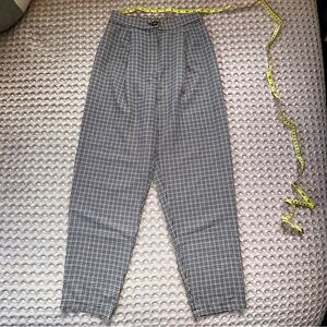 H&M Divided Plaid Straight Leg Slacks